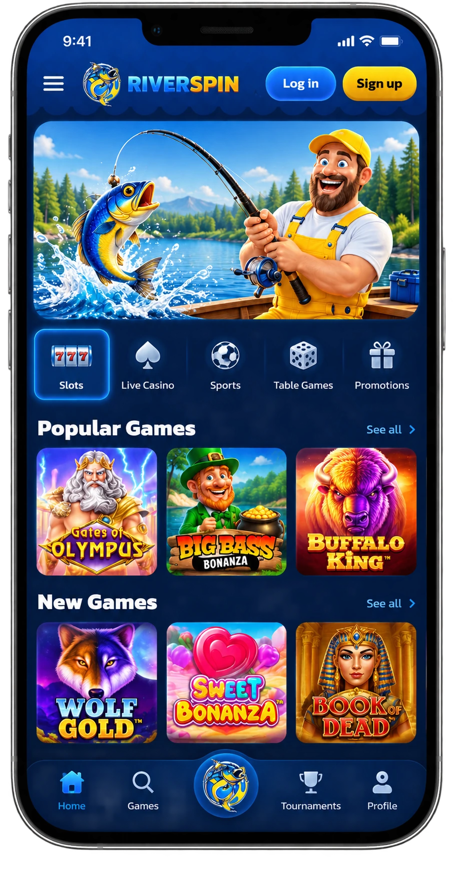 Aplikacija Riverspin Casino